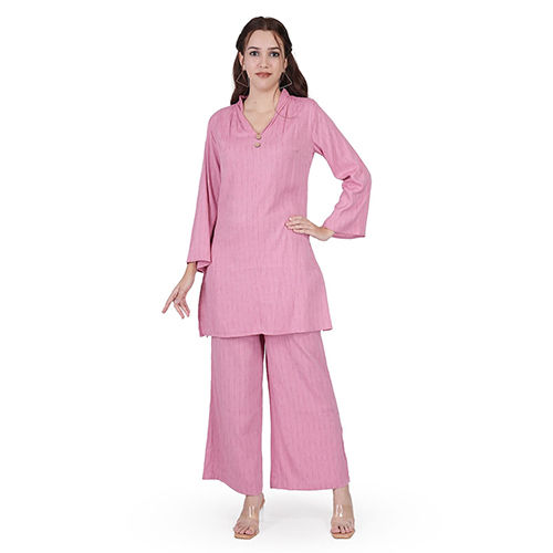 Rayon Full Sleeve Co-Ord Set - Feature: Washable