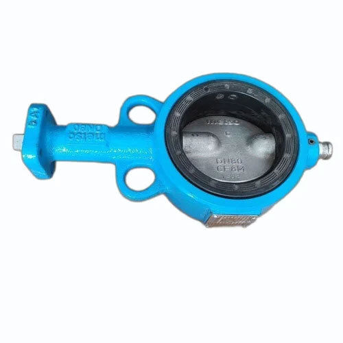 Metso Cast Iron Butterfly Valve - Color: Blue