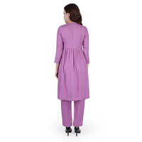 Regular Fit Naira Cut Kurti Set