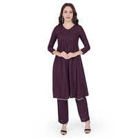 Fancy Naira Cut Kurti With Pant