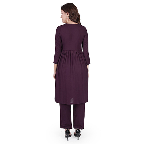 Fancy Naira Cut Kurti With Pant