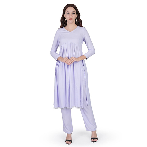 Stylish Naira Cut Kurti With Pant