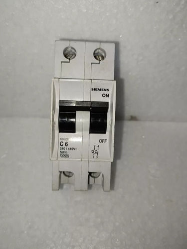 Siemens 5sq22 2pole 240415v C6 50hz Double Pole Circuit Breaker 6 Amp