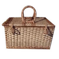Bamboo Square Fruit Basket - Color: Brown