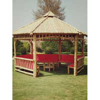 Garden Bamboo Gazebo - Color: Brown