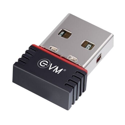 Wi-Fi Adapter - 150 Mbps Wireless Data Transmission | Mini USB v2.0, WPA/WPA2 Encryption, Indoor Use, Black Color