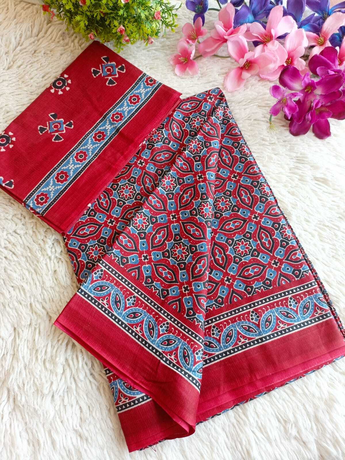Mul Cotton Saree - Color: As Per Image