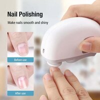 2-in-1 Electric Nail Clippers Nail File with Light