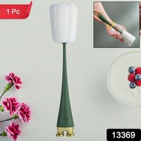 Silicone Bottle Cleaning Foam Brush with Plastic Long Handle