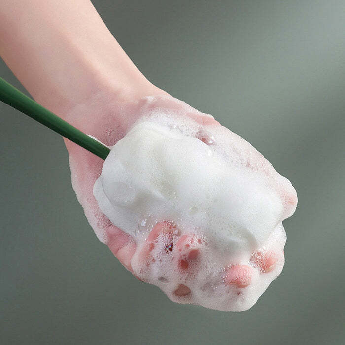 Silicone Bottle Cleaning Foam Brush with Plastic Long Handle