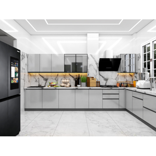 Stainless Steel Modular Kitchen Modular Kitchen - Color: Customizable