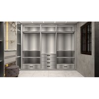 Customized Modular Wardrobes - Mdf Board, Custom Size, Customizable Colors | Polished Finish, Durable, Easy To Clean, Elegant Indian Style