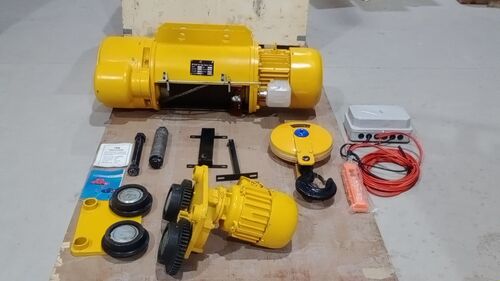 5 Ton Electric Wire Rope Hoist - Color: Yellow