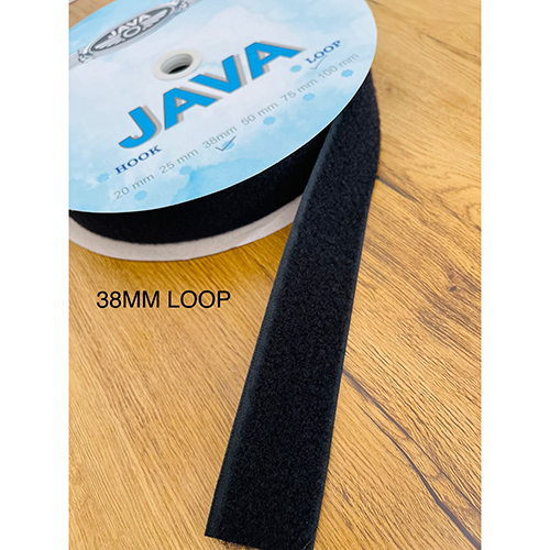 38mm Velcro Loop Tape - Color: White/black