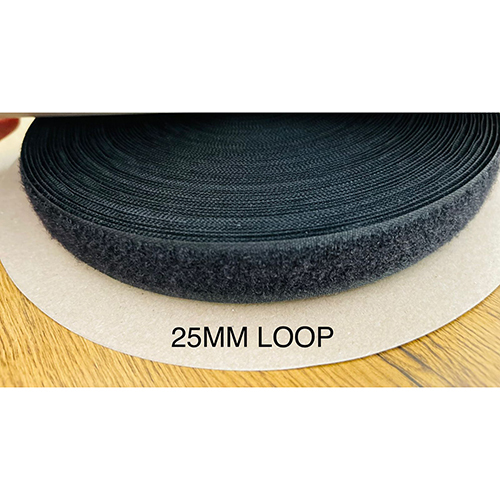 25mm Velcro Loop Tape - Color: White/black