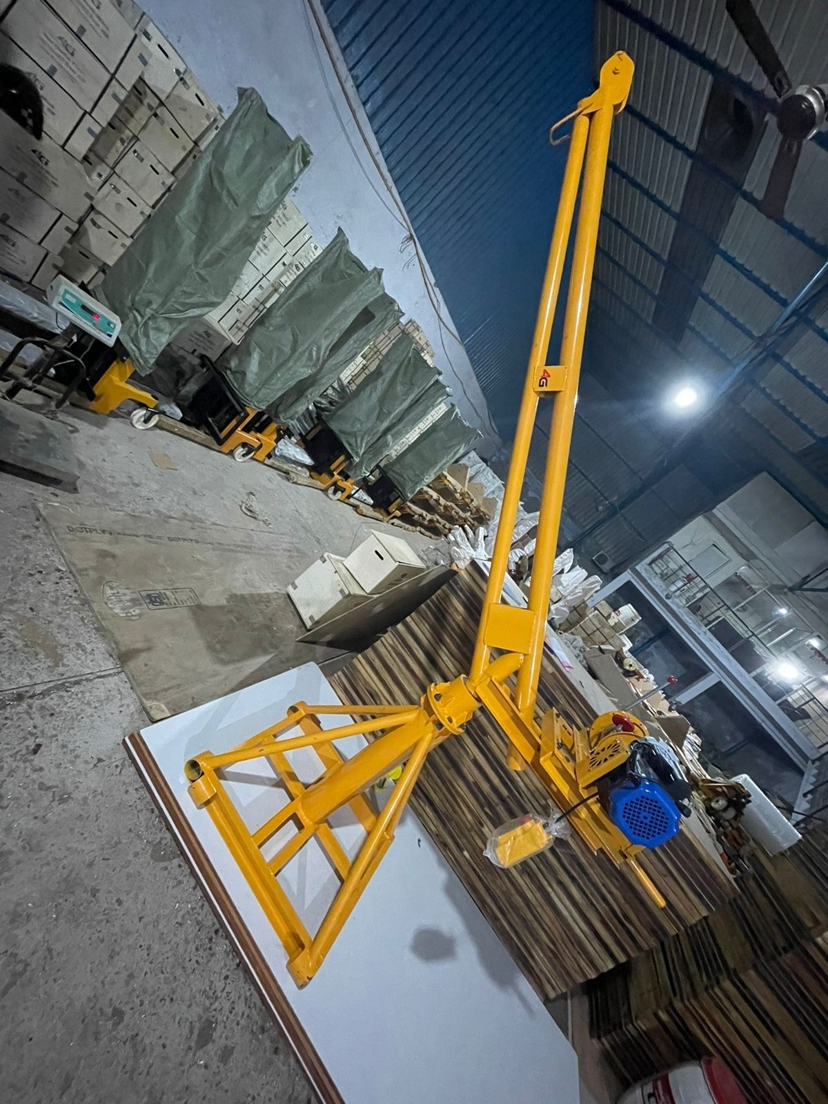 mini crane 85kg with kcd winch