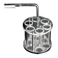 6 Tube Basket Assembly - Color: Silver