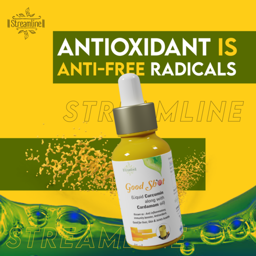 Good Shot - Liquid Curcumin With Cardamom Oil Enhanced Liposomal Technology | Antioxidant Anti-inflammatory Supports Immune System Improves Reproductive Function