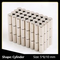 Cylinder Sintered Ndfeb Magnet 5*8/10mm - Application: Industrial Applications