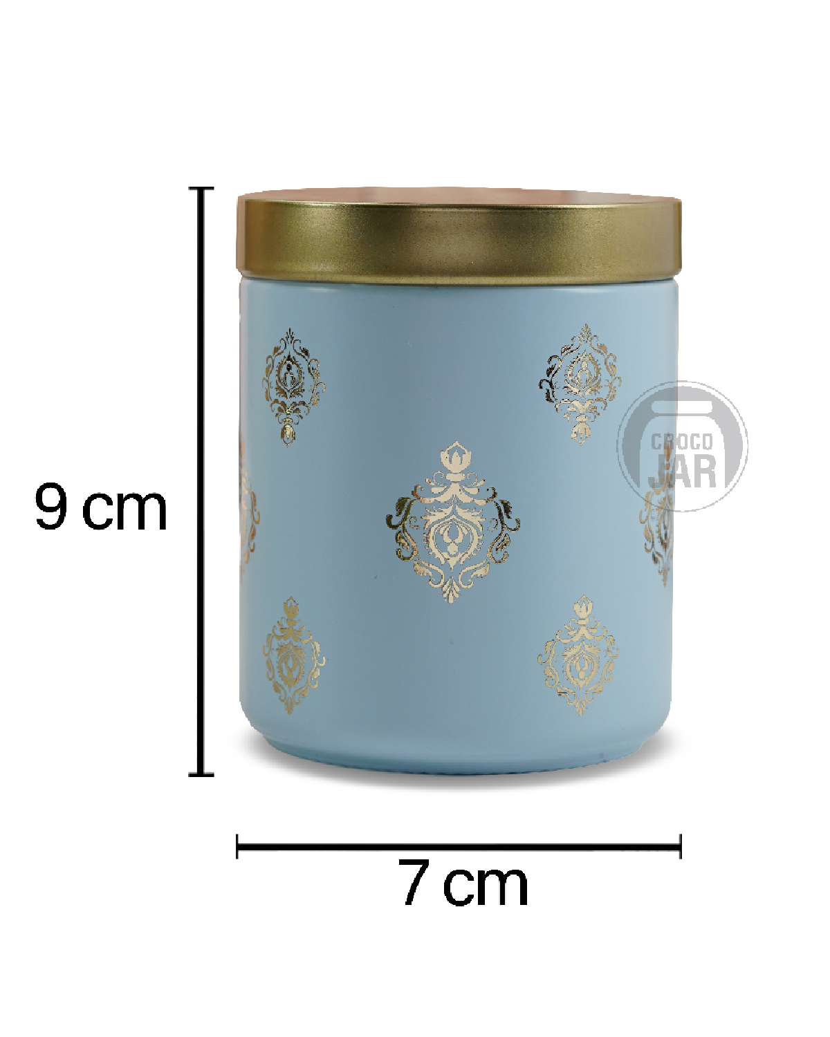 Croco Jar - 12 Piece Dry Fruits And Food Storage Set | Round Shape, Glass And Plastic Materials, Screw Type Caps For Juice And Water