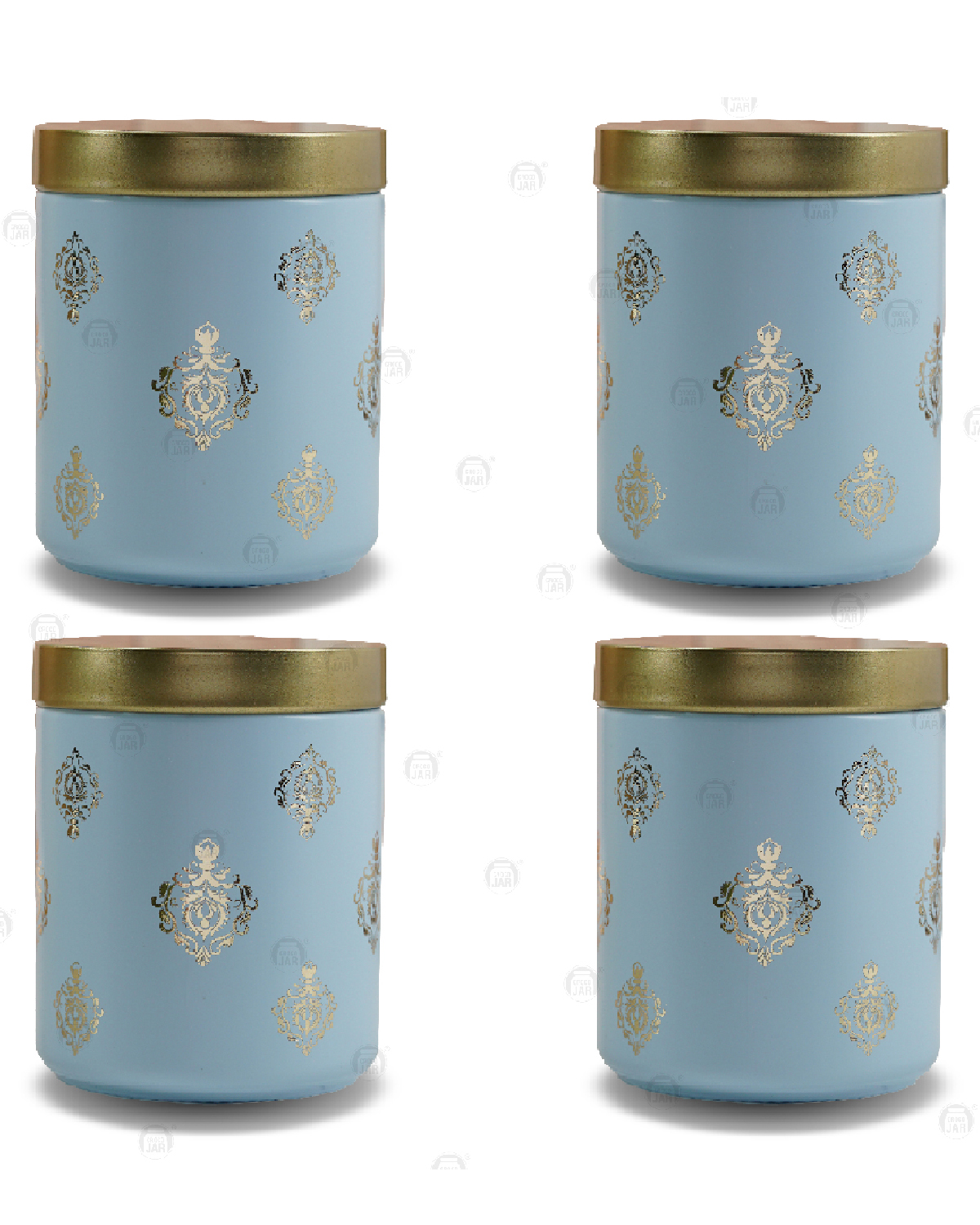 Croco Jar - 12 Piece Dry Fruits And Food Storage Set | Round Shape, Glass And Plastic Materials, Screw Type Caps For Juice And Water