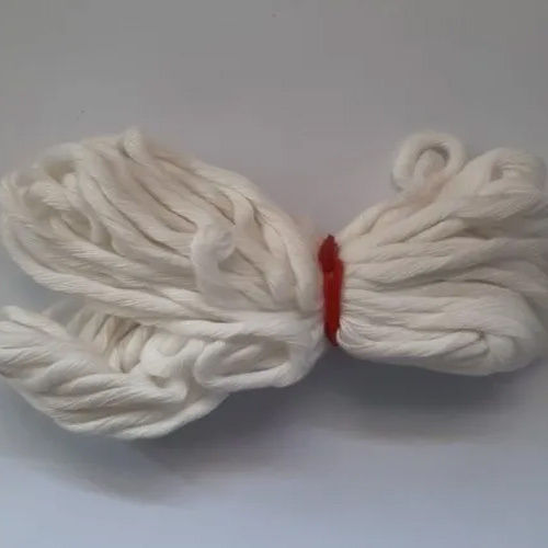 5Mm White Cotton Twisted Cord - Characteristics: Light In Weight