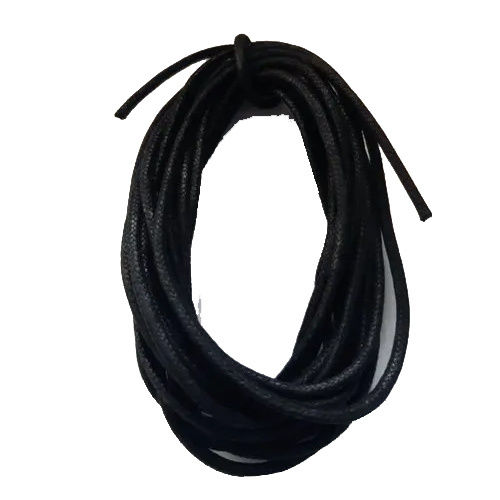 Black Waxed Cotton Cord - Characteristics: Light In Weight