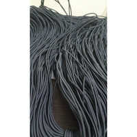 Round Elastic Cord - Polyester, 2-6 Millimeters Thickness, Available In Various Colors, Coated Style, Lightweight & Tangling-resistant Design