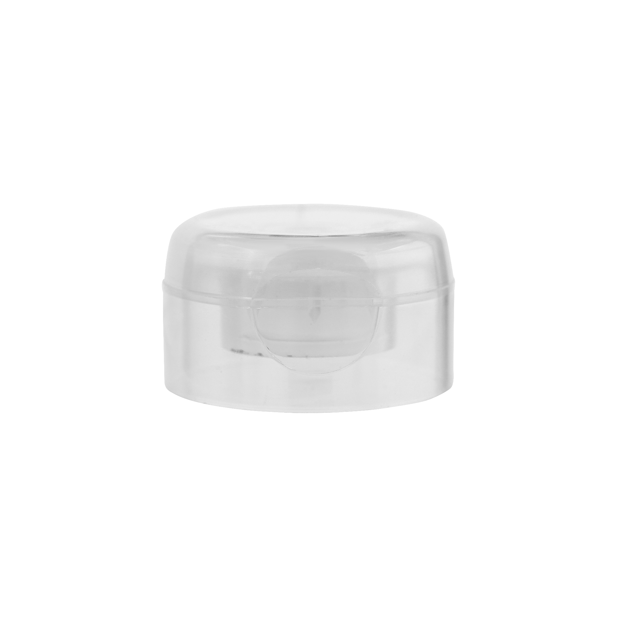 40 MM White Snap On Center Hole Flip Top Cap