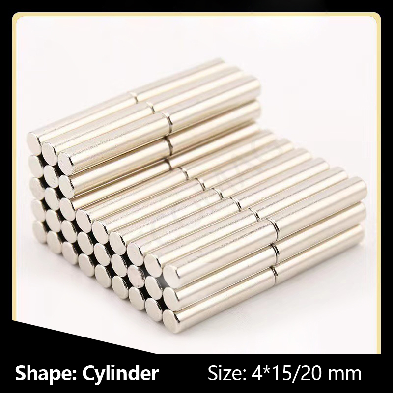 Cylinder Sintered Ndfeb Magnet 4*5/6mm - N35-n55 Permanent Magnet | Versatile Round Shape, High Magnetic Properties, Various Coatings Options