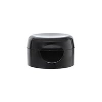 White Snap On Center Hole Flip Top Cap