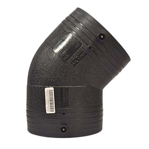 HDPE 45 Degree Electrofusion Elbow - Wall Thickness 63mm-250mm | Black, Female Connection