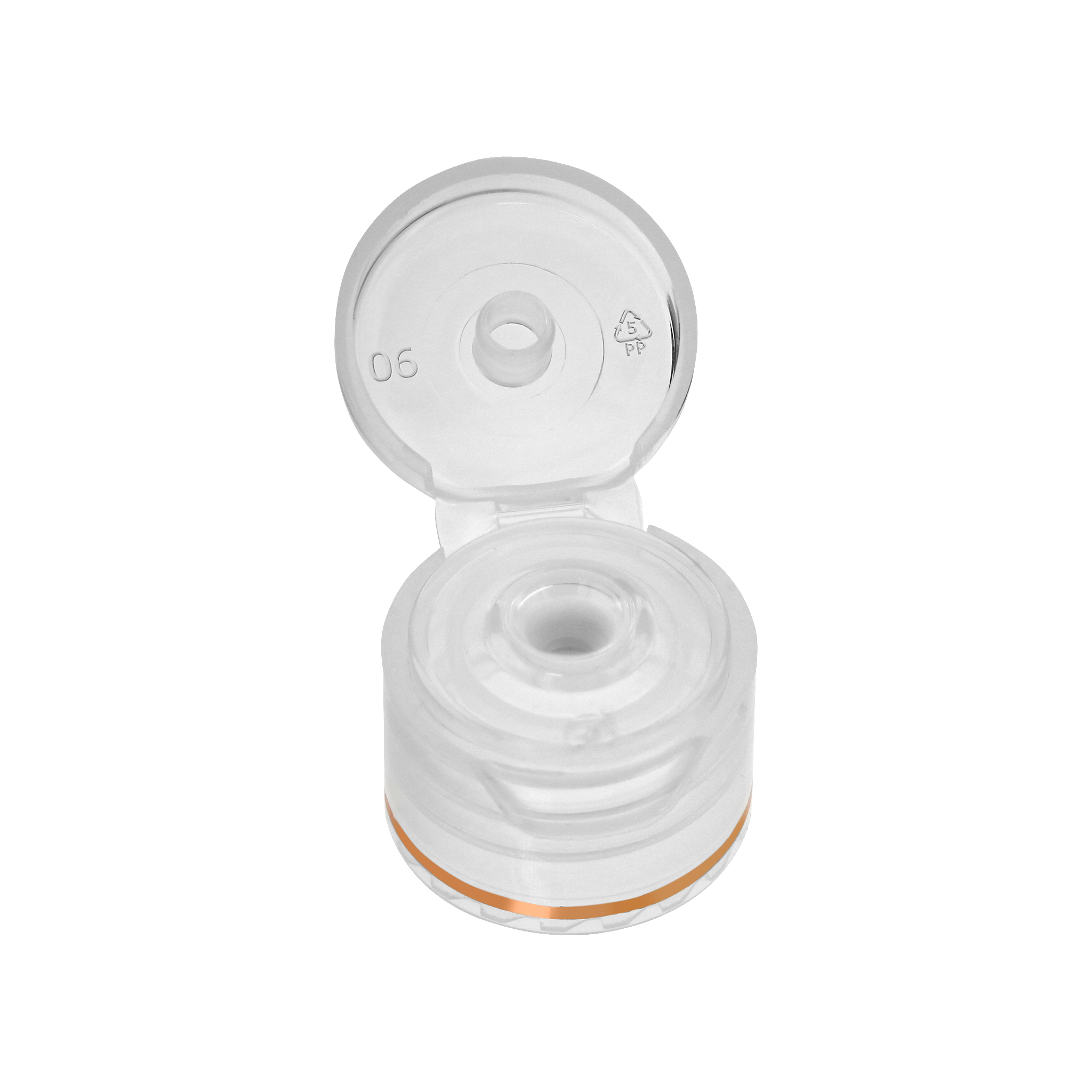 PP On Off Center Hole Flip Top Cap