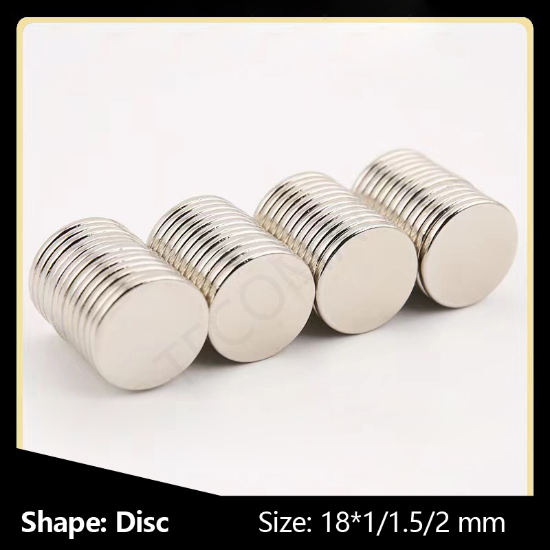 Round Disc Ndfeb Magnet 20*3/4/5mm - N35-n55 Grade, Silver/gold/black Coating | High Magnetic Energy Output, Oem/odm Accepted, Versatile Applications