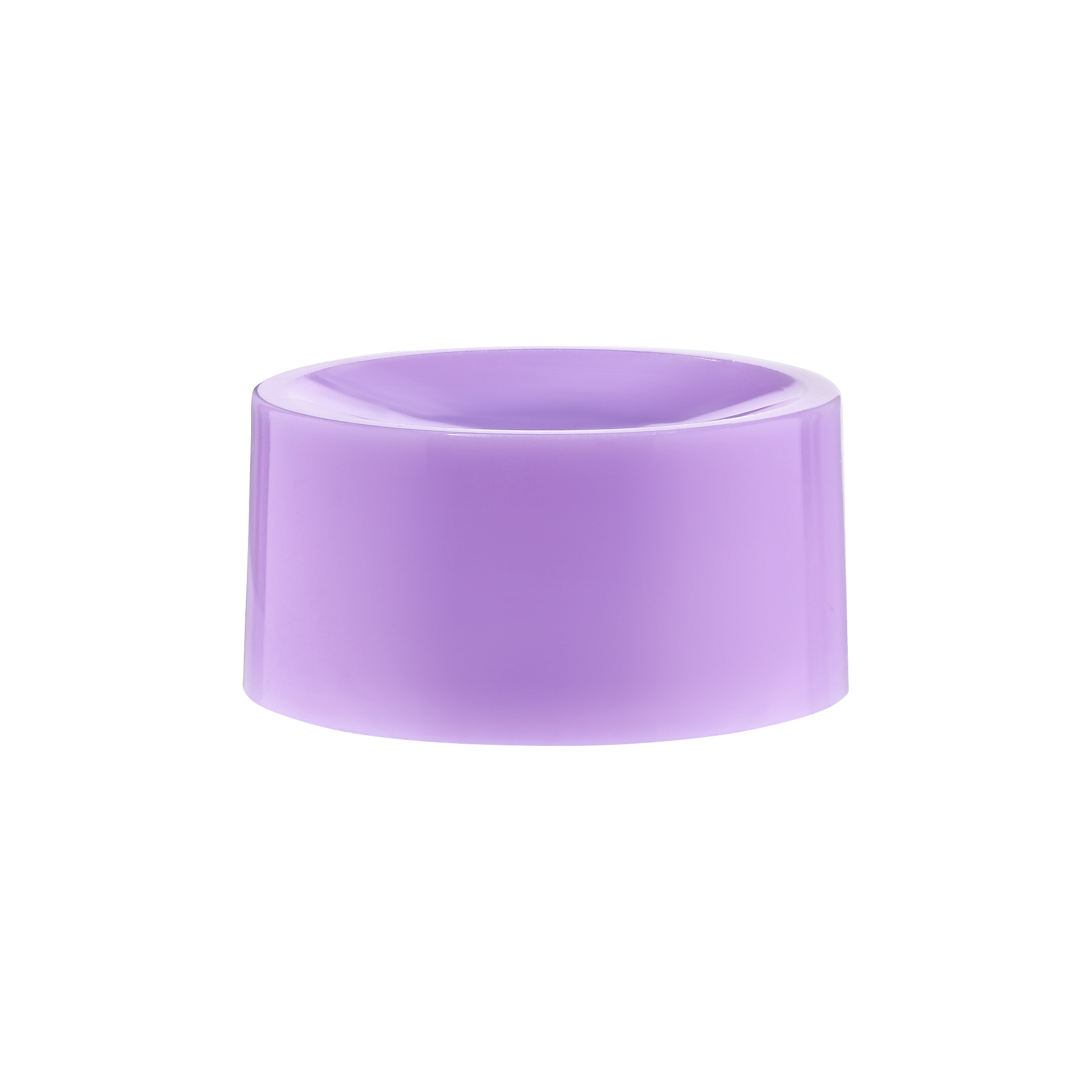 Natural Screw On Off Center Hole Flip Top Cap - Color: White