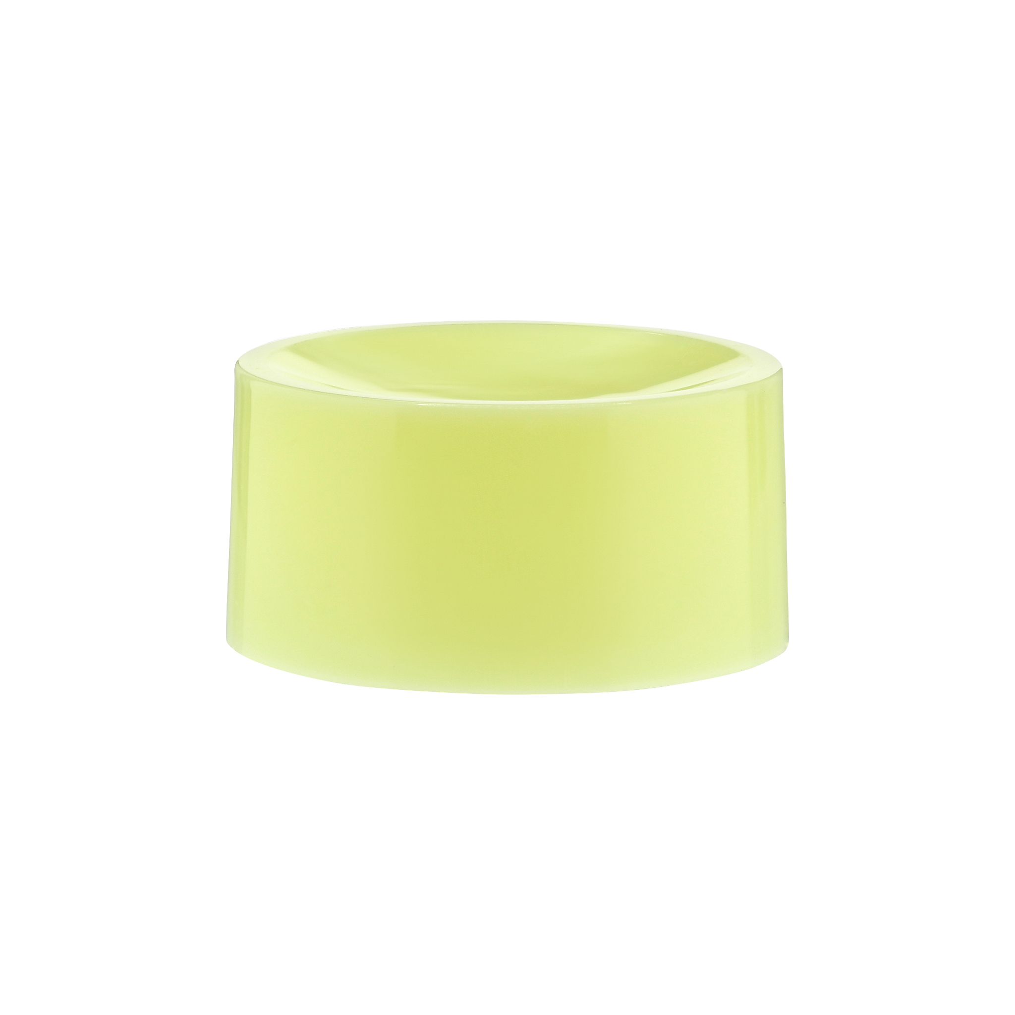 Natural Screw On Off Center Hole Flip Top Cap - Color: White