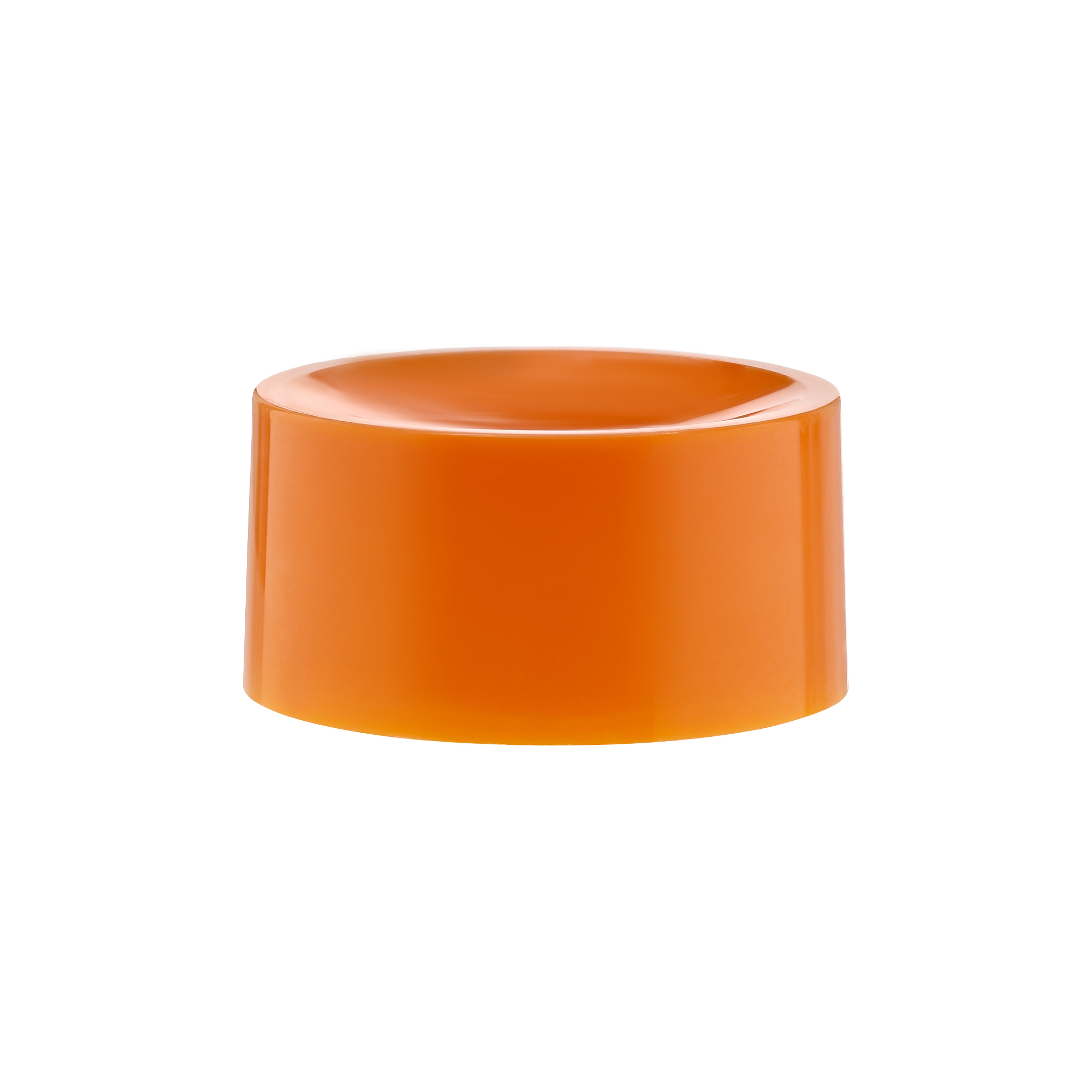 Natural Screw On Off Center Hole Flip Top Cap - Color: White