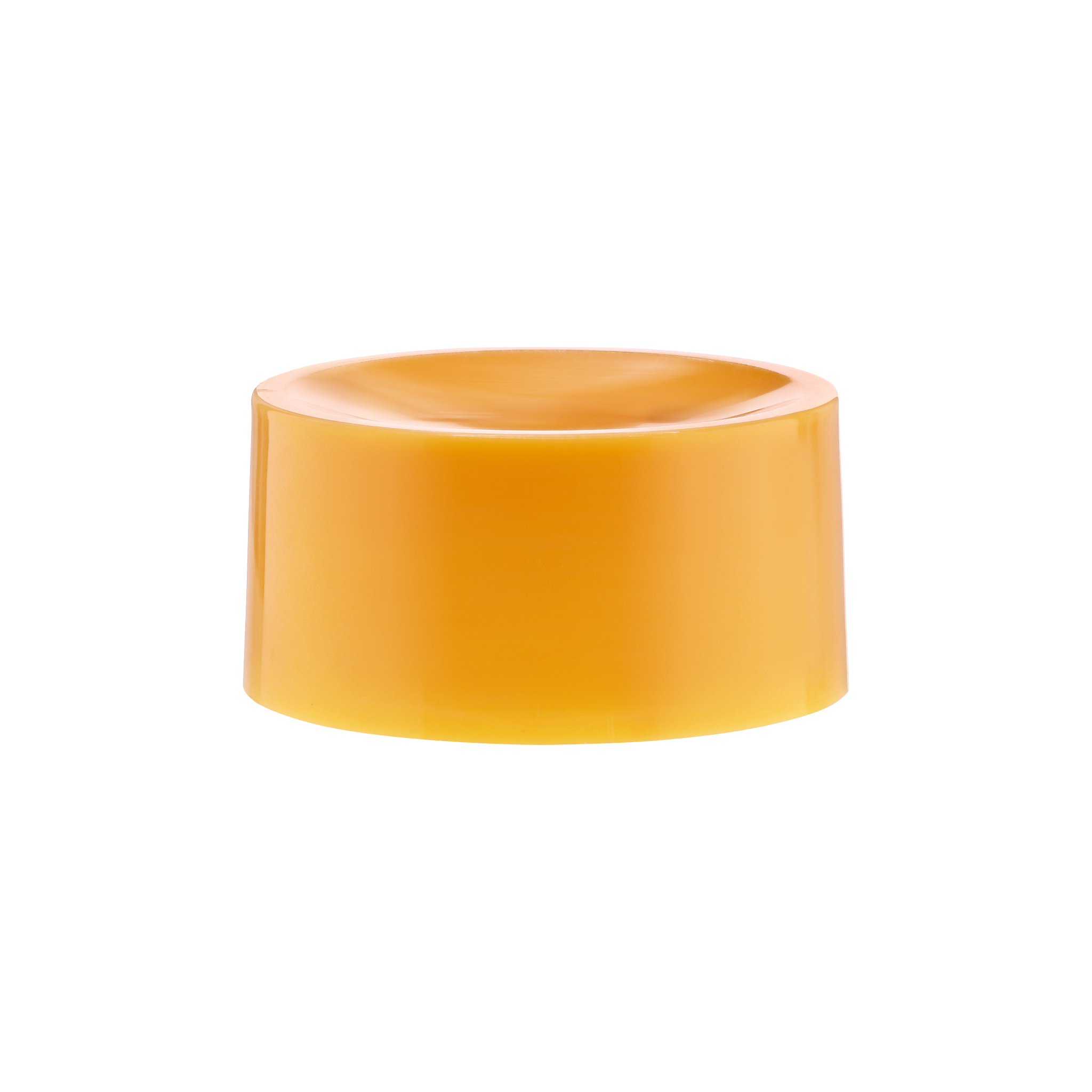 Natural Screw On Off Center Hole Flip Top Cap - Color: White