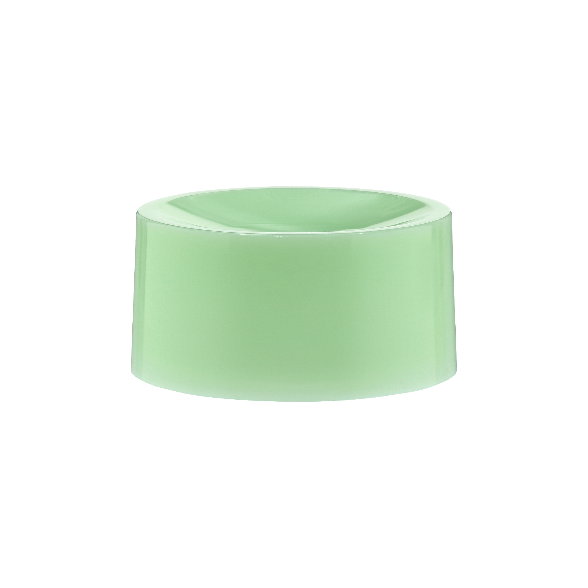 Natural Screw On Off Center Hole Flip Top Cap - Color: White