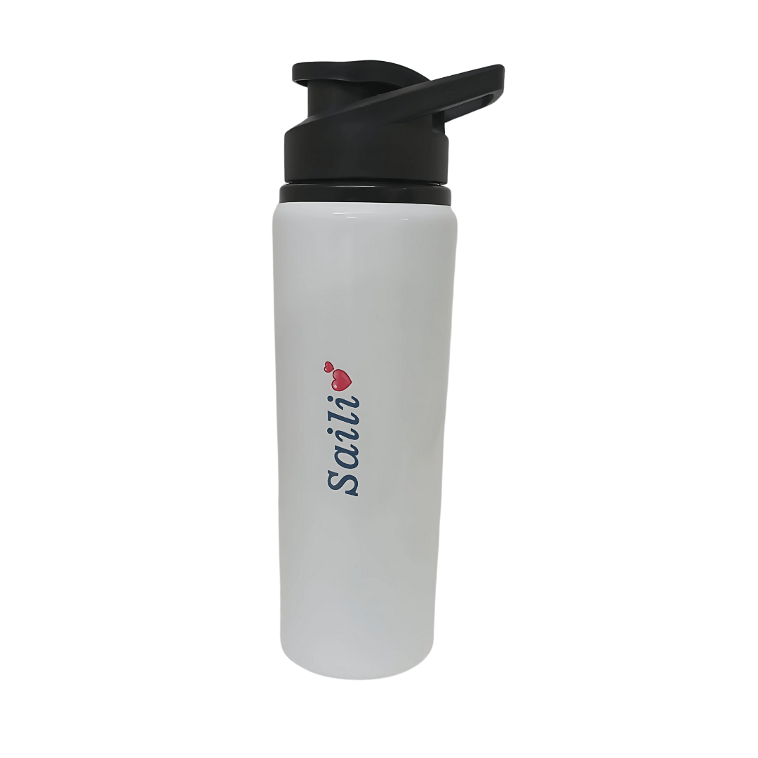 Sipper Bottle 750 Ml - High-quality Metal, 750ml Capacity, Custom Logo Printing | Leak-proof Flip-top Lid, Wide Mouth For Easy Use, Ideal For Sports And Corporate Gifting
