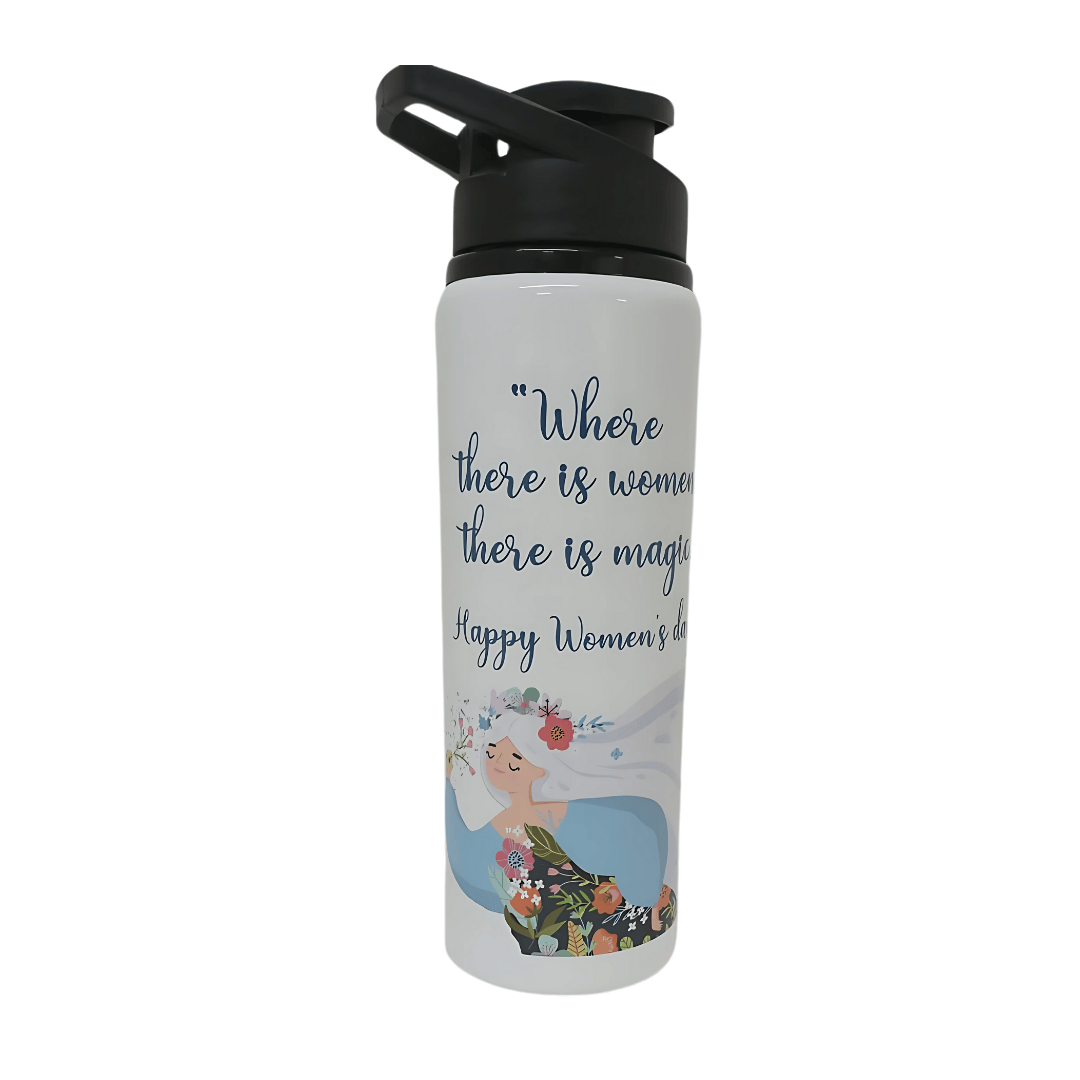 Sipper Bottle 750 Ml - High-quality Metal, 750ml Capacity, Custom Logo Printing | Leak-proof Flip-top Lid, Wide Mouth For Easy Use, Ideal For Sports And Corporate Gifting
