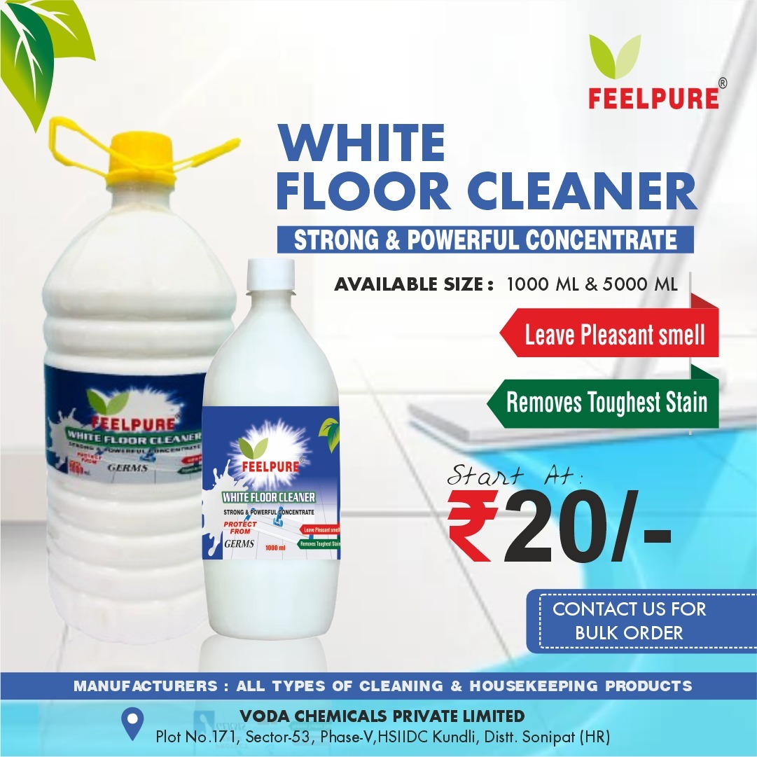 White Floor Cleaner 1 Liter Phenyl - Material: Liquid