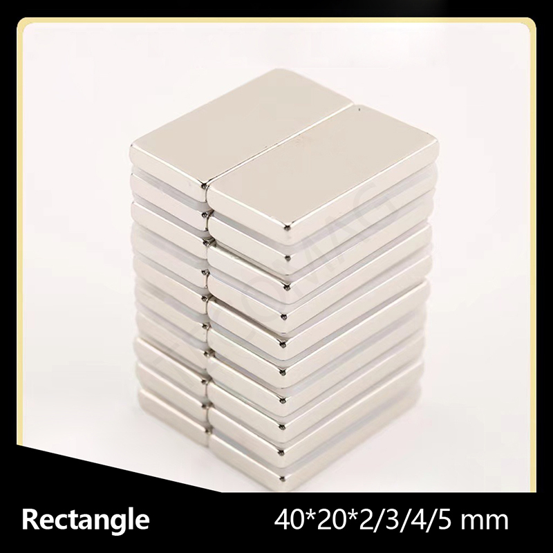 Rectangle Sintered NdFeB Magnet 60*20*2/3/4/5mm