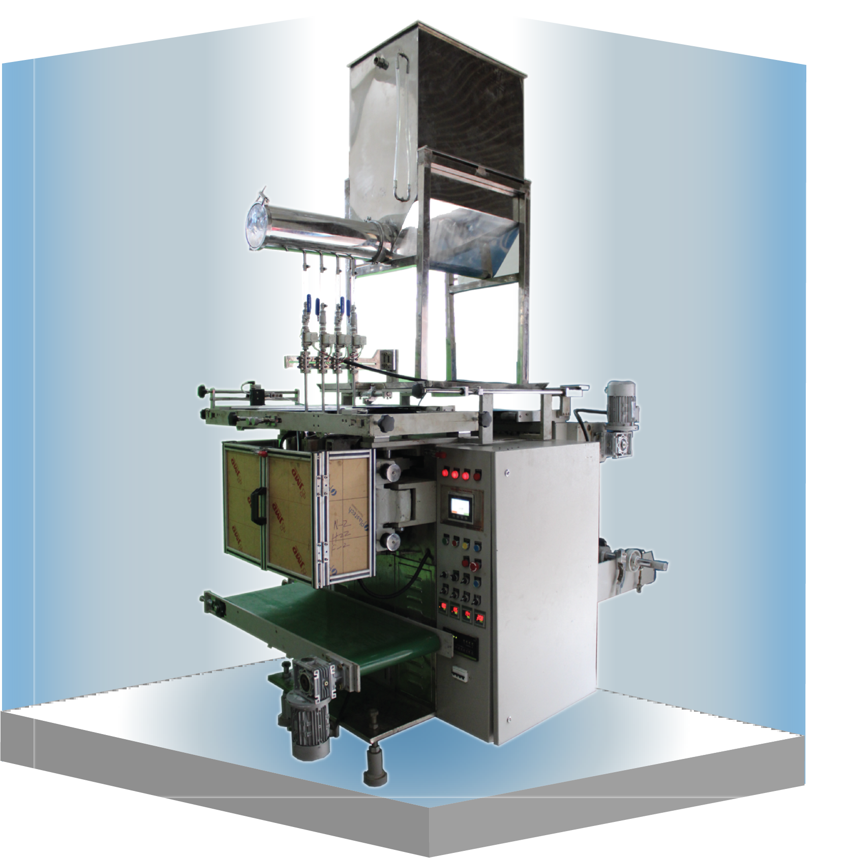 Multitrack Pouch Packing Machine for Liquid