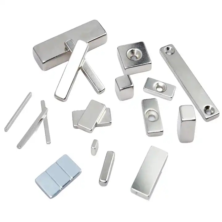 Rectangle Countersunk Ndfeb Magnet 50*20*3/5/10mm - N35-n55 Grades | Strong Magnetic Properties, Customized Sizes, Diverse Coatings, Versatile Applications