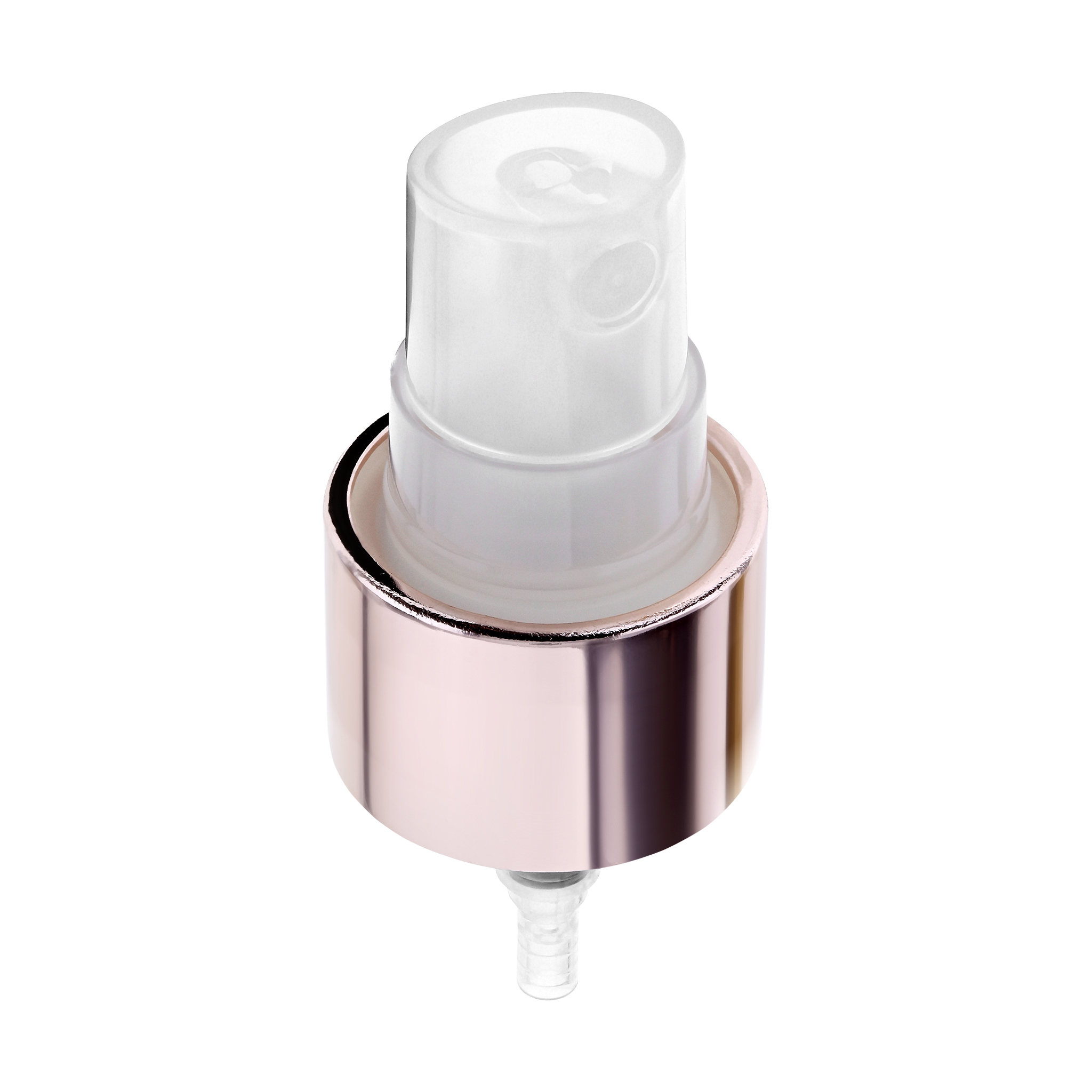 20mm Natural Rose Gold Mist Spray - Rigid Plastic, 20mm Size, Transparent Color, Screw Cap | Versatile For Water, Perfume, & More