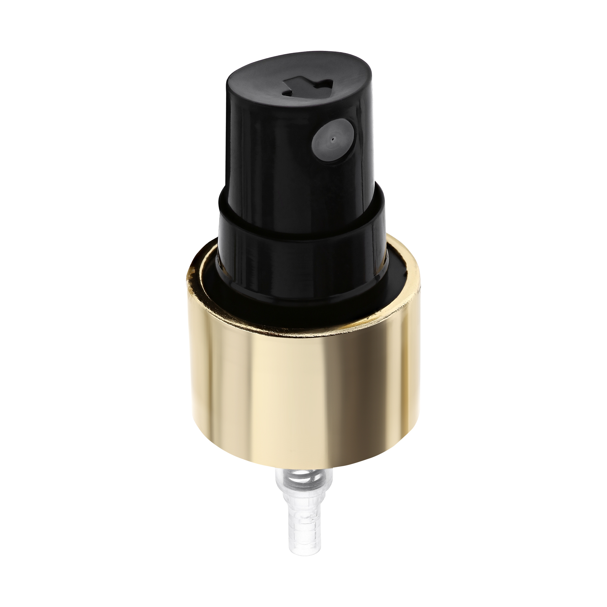20mm Natural Rose Gold Mist Spray - Rigid Plastic, 20mm Size, Transparent Color, Screw Cap | Versatile For Water, Perfume, & More