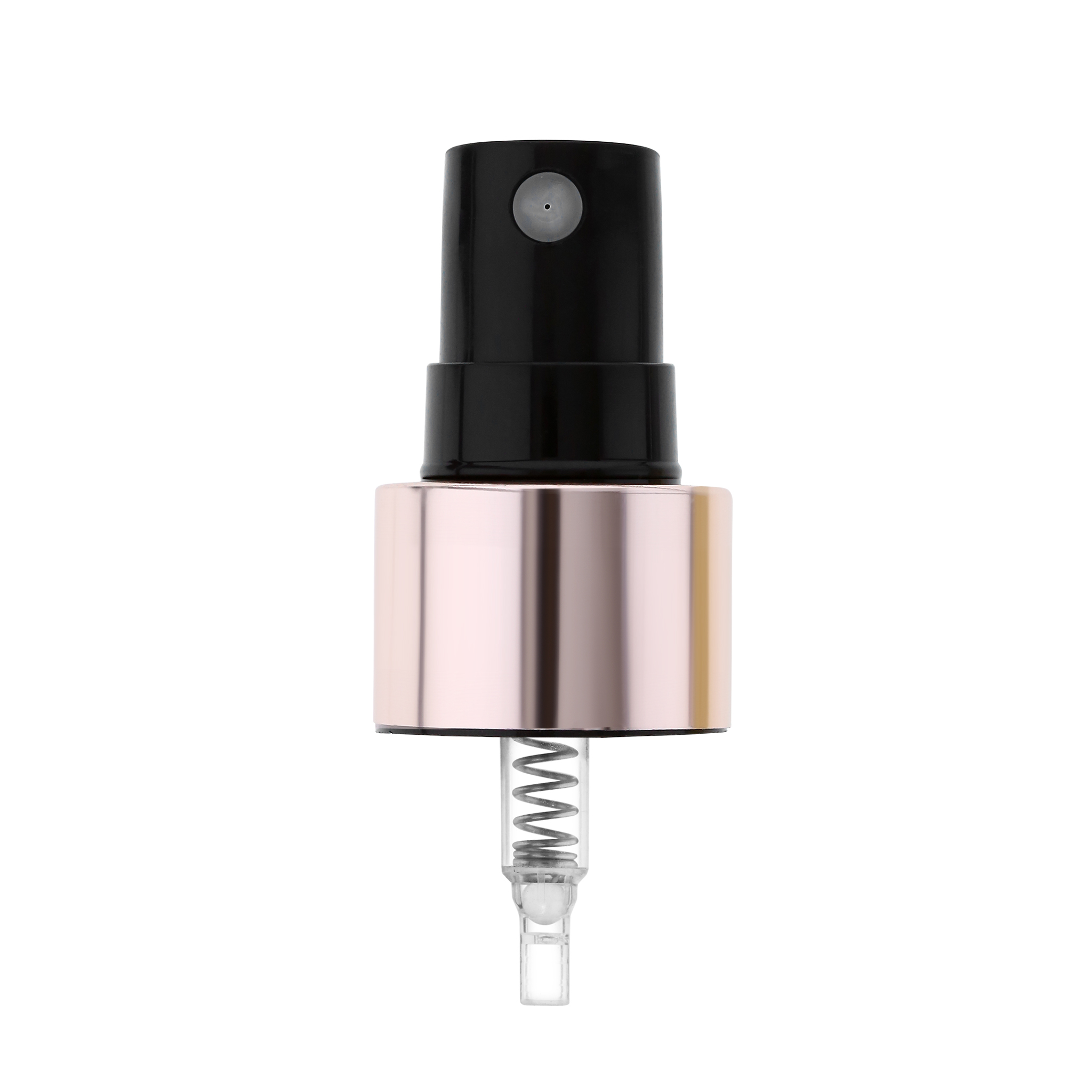 20mm Natural Rose Gold Mist Spray - Rigid Plastic, 20mm Size, Transparent Color, Screw Cap | Versatile For Water, Perfume, & More
