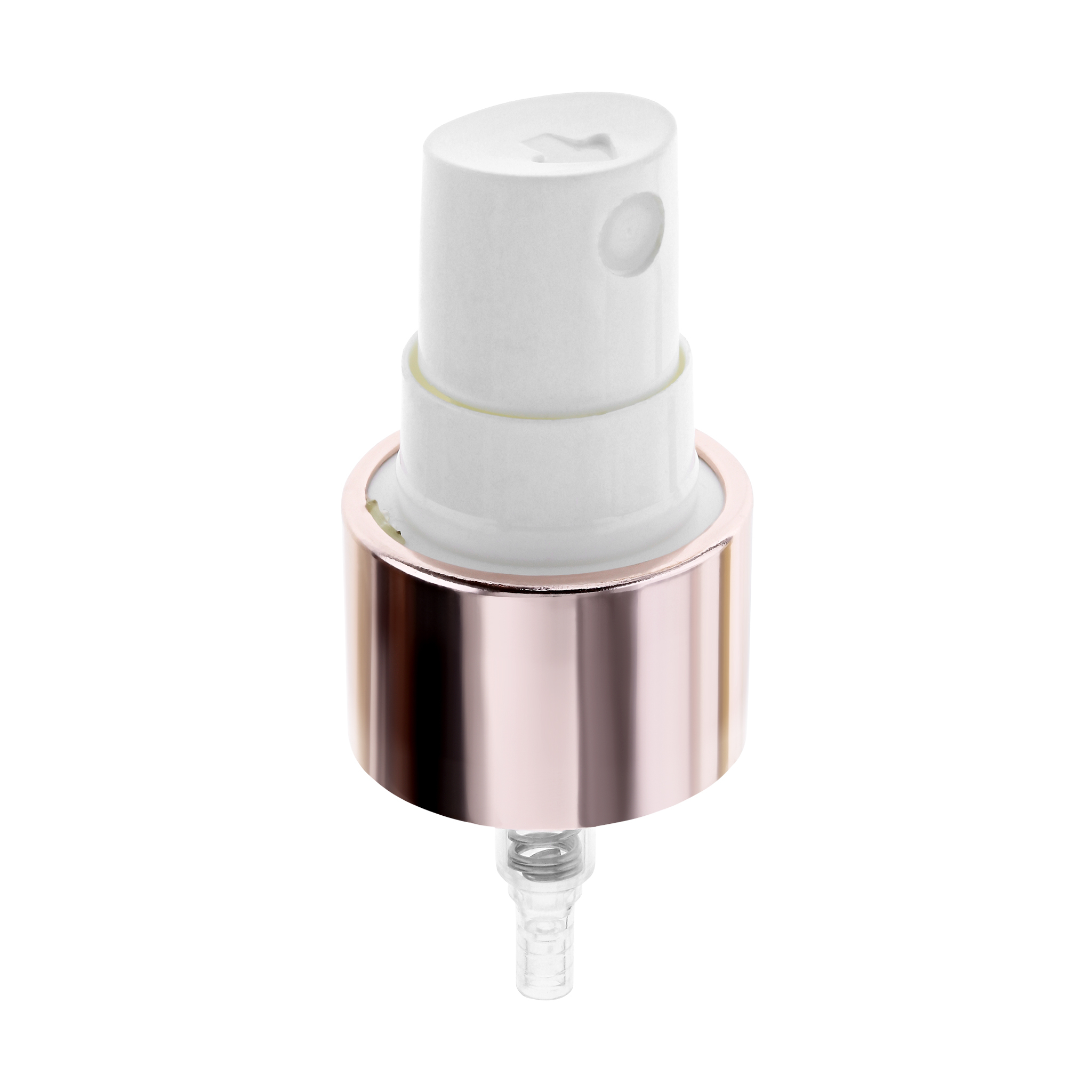 20mm Natural Rose Gold Mist Spray - Rigid Plastic, 20mm Size, Transparent Color, Screw Cap | Versatile For Water, Perfume, & More