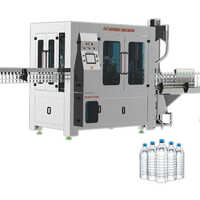 Automatic Mineral Water Bottle Packaging Machine - Stainless Steel, 60 Bottles/Min Capacity, PLC Control System, Fully Automated, 5 kWh Power